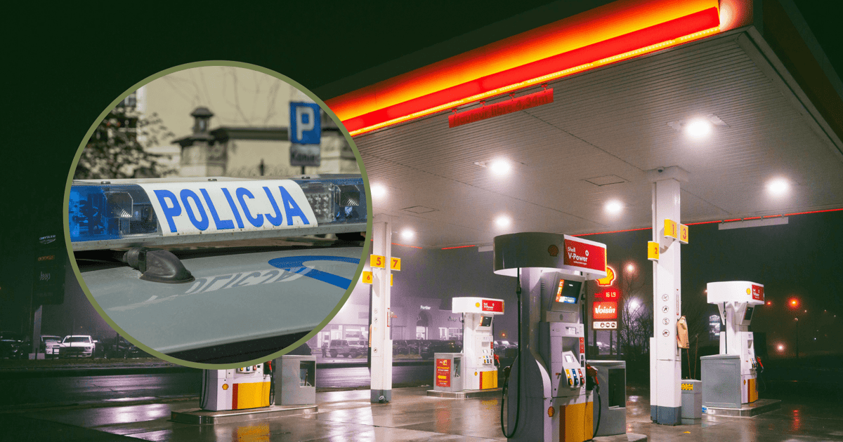 Podjechał na stację benzynową, rozlał paliwo i... podpalił. Policja już go ma