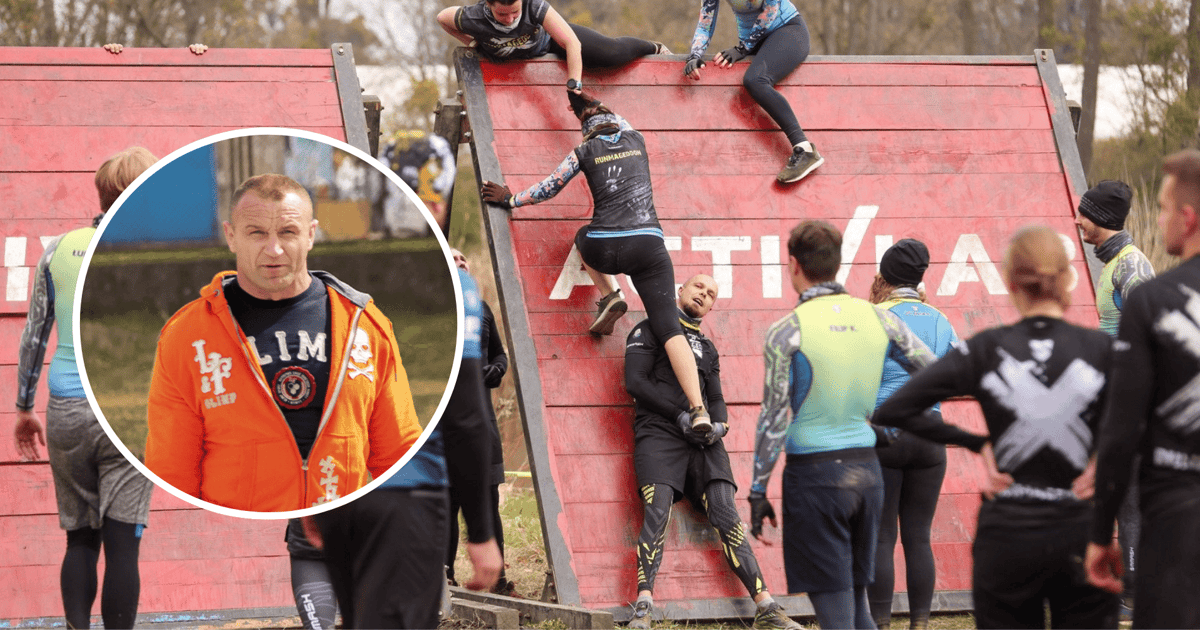 Mariusz Pudzianowski na Runmageddonie Wrocław Długołęka