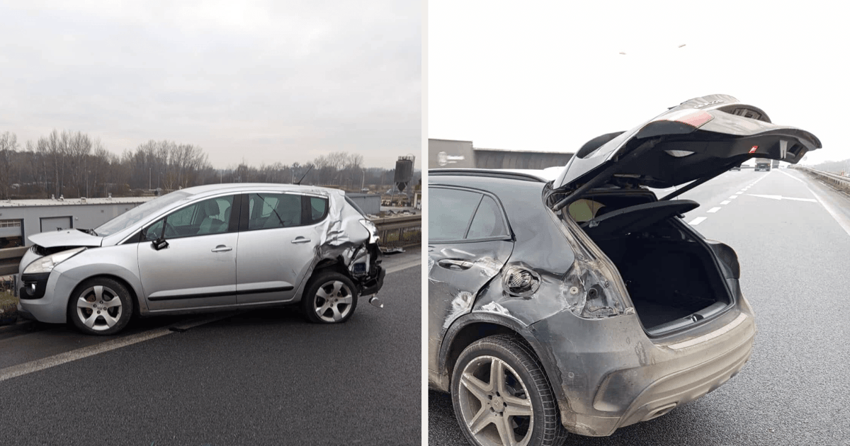 Zderzenie 3 pojazdów na AOW. Utrudnienia - aktualizacja