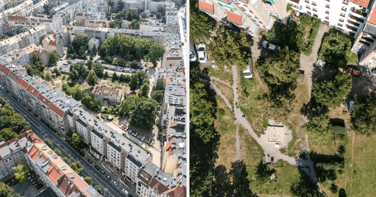 Jedno z największych na Ołbinie - podwórze z potencjałem do remontu