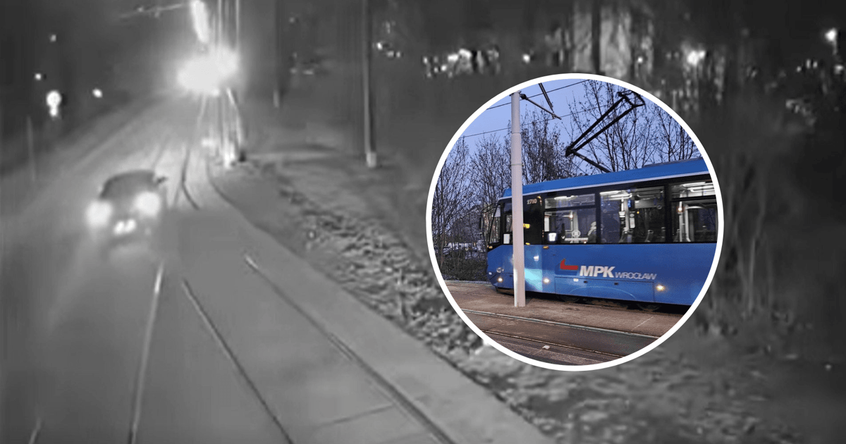 Bardzo niebezpieczna sytuacja na Przyjaźni! Auto wjechało na torowisko | FILM