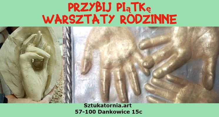 Plakat Przybij piątkę – warsztaty rodzinne w plenerze