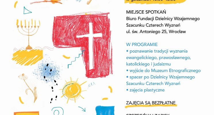 Plakat Warsztaty dla dzieci z edukacji międzywyznaniowej "Dzieciaki"