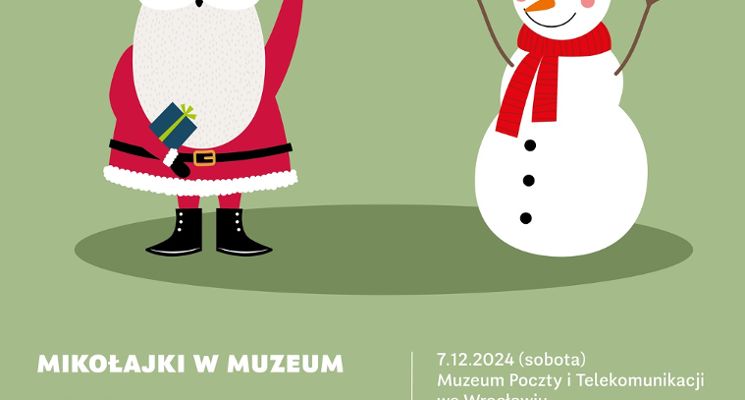 Plakat Mikołajki w Muzeum Poczty i Telekomunikacji