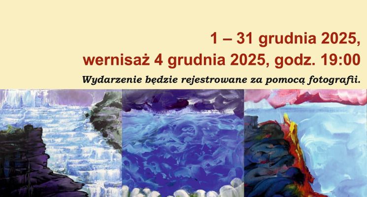 Plakat Wernisaż wystawy malarstwa Wacława Ropieckiego "Do piekła i jeszcze dalej zwycięzcy i przegrani"