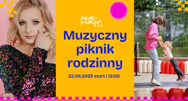 Plakat Muzyczny piknik rodzinny – koncert i animacje