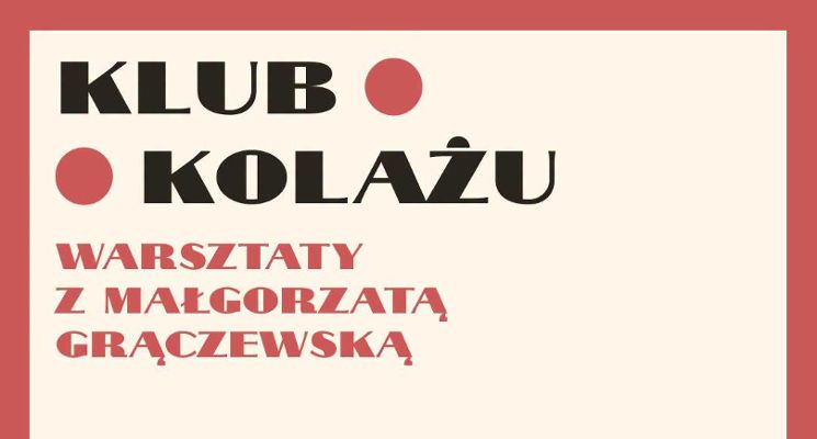 Plakat Klub Kolażu Pod Kolumnami