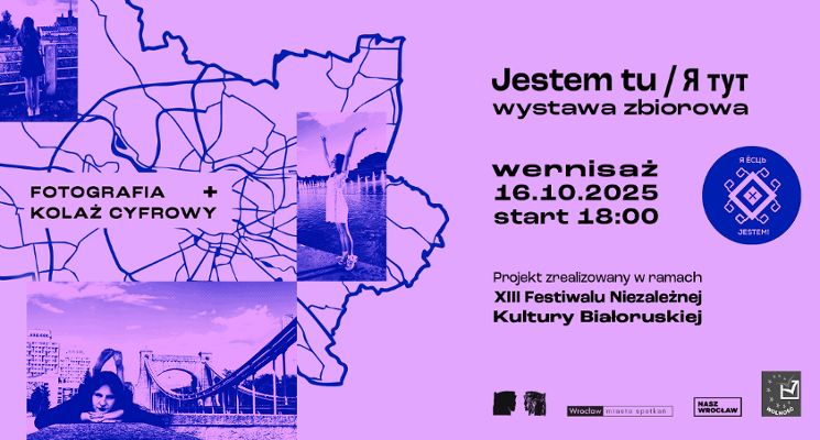 Plakat Wernisaż wystawy „JESTEM | Я ЁСЦЬ”