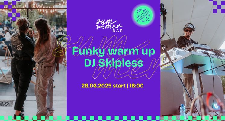 Plakat Funky warm up | DJ Skipless