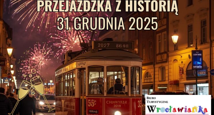 Plakat Sylwestrowy tramwaj