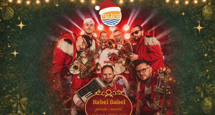 Plakat REBEL BABEL - ŚWIĄTECZNA PARADA & KONCERT NA JARMARKU