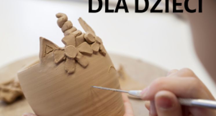 Plakat Warsztaty z gliną dla dzieci
