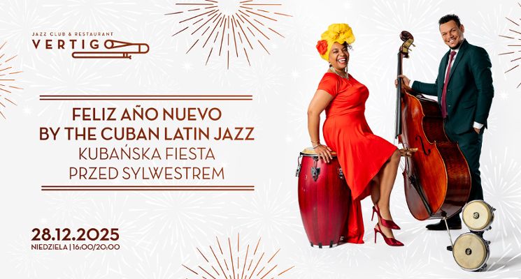 Plakat Feliz Año Nuevo by The Cuban Latin Jazz - Kubańska Fiesta Przed Sylwestrem