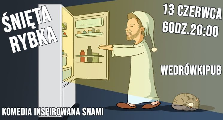 Plakat Śnięta rybka – komedia improwizowana