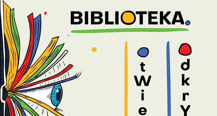 Plakat XXIII Ogólnopolski Tydzień Bibliotek - Kiermasz Książek