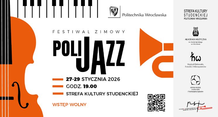 Plakat PoliJazz Festiwal Zimowy