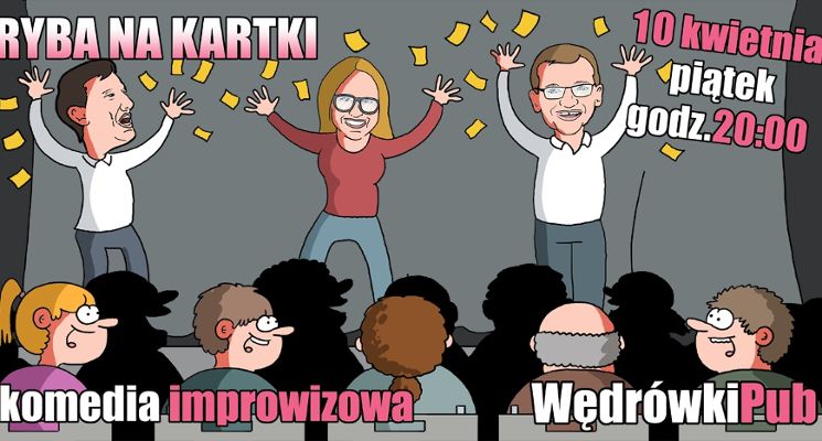 Plakat Ryba na kartki – komedia improwizowana