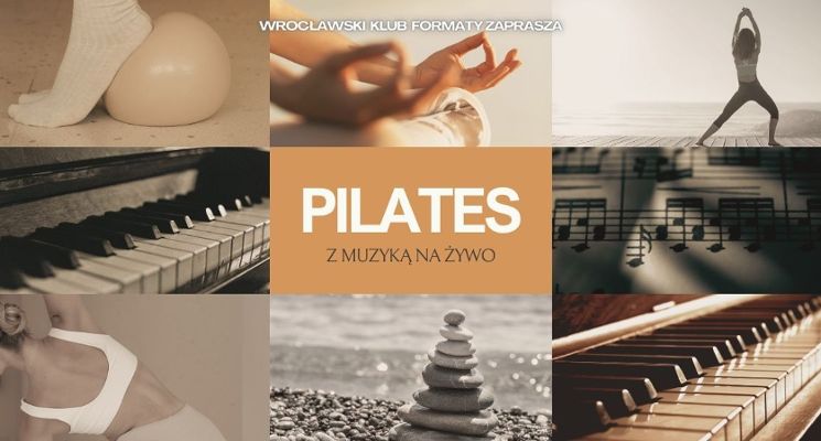 Plakat Pilates z muzyką na żywo