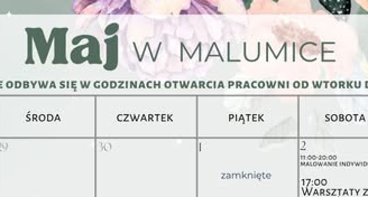 Plakat Maj w Malumice