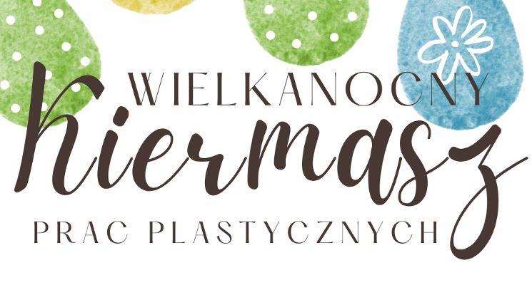 Plakat Wielkanocny kiermasz prac plastycznych w MDK im. Mikołaja Kopernika