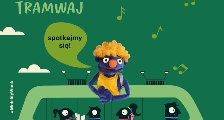 Plakat Muzyczny Tramwaj - Europejski Tydzień Mobilności