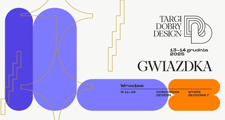 Plakat Targi Dobry Design. Gwiazdka