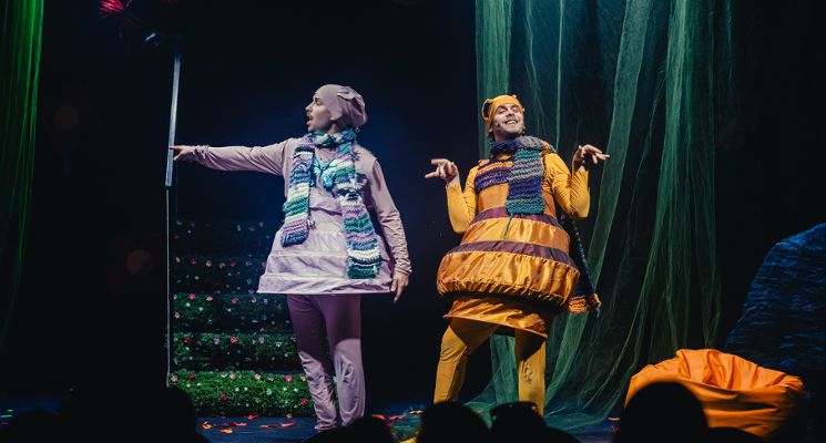 Plakat „Przygody z Wyobrażonego Lasu” spektakl dla najmłodszych w Teatrze Kambak