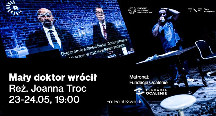 Plakat „Mały doktor wrócił” – spektakl w reż. Joanny Troc