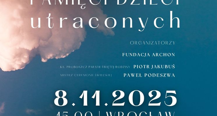 Plakat Dzień Pamięci Dzieci Utraconych- wspólna zaduma i modlitwa