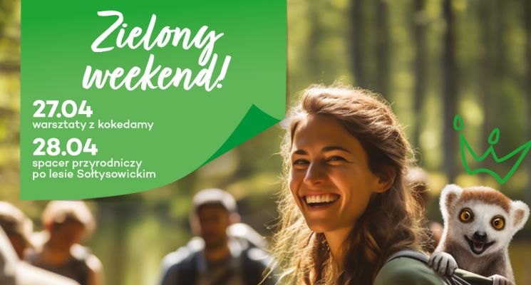 Plakat Zielony weekend w CH Korona: edukacja, relaks i ekologia