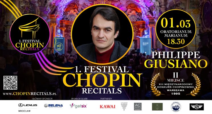 Plakat Festival Chopin Recitals - Philippe Giusiano - Inaguracja
