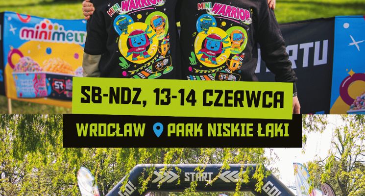 Plakat Mini Melts Survival Race Kids, 13-14.06 Wrocław – Bieg z przeszkodami dla dzieci!