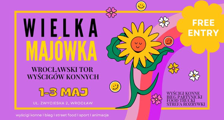 Plakat Wielka Majówka na Partynicach