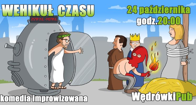 Plakat Wehikuł czasu – komedia improwizowana