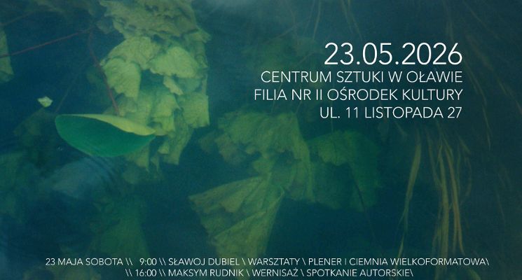 Plakat MIKROFESTIWAL FOTOGRAFII TRADYCYJNEJ W OŁAWIE