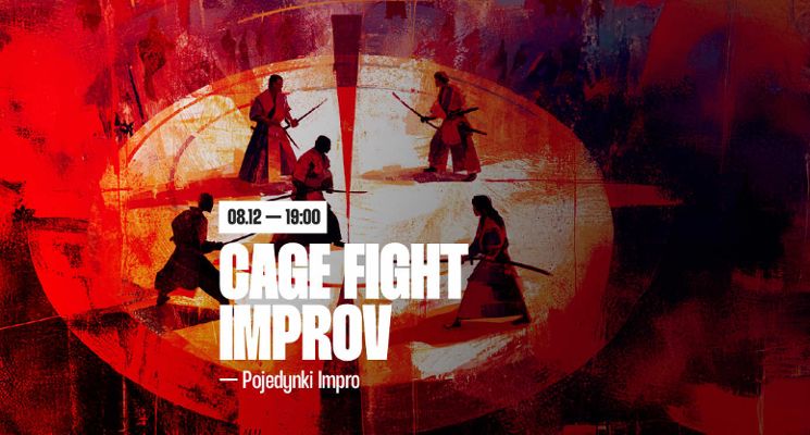Plakat Cage Fight Improv! — Pojedynki improwizowane [18+]