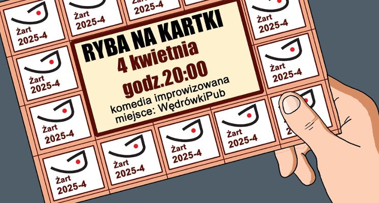 Plakat Ryba na kartki - komedia improwizowana