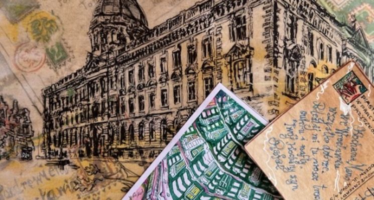 Plakat Wystawa plenerowa Fundacji Wratislavia Nostra p.t. "Wrocław na dawnej pocztówce"