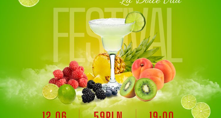 Plakat Fruit Cocktail Festival - 3. edycja. La Dolce Vita!