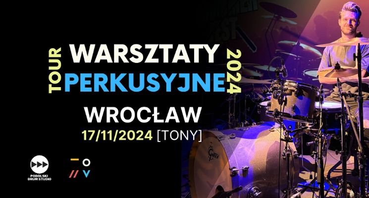 Plakat Warsztaty perkusyjne z Oskarem Podolskim