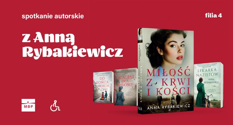 Plakat Spotkanie autorskie z Anną Rybakiewicz