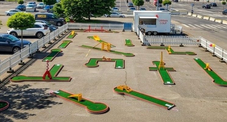 Plakat Urban Golf - nowe pole do minigolfa we Wrocławiu