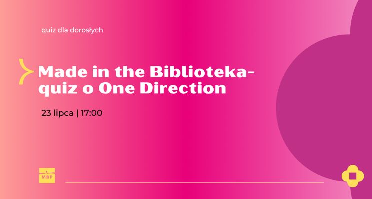 Plakat Made in the Biblioteka - quiz o One Direction