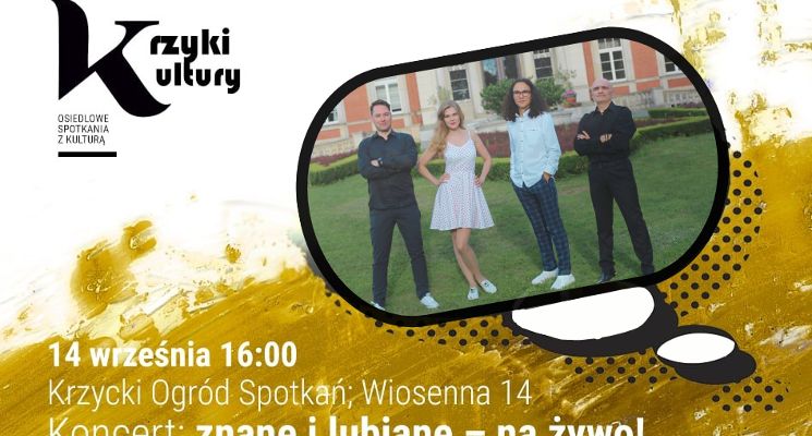 Plakat Niedziela z muzyką w Krzyckim Ogrodzie Spotkań