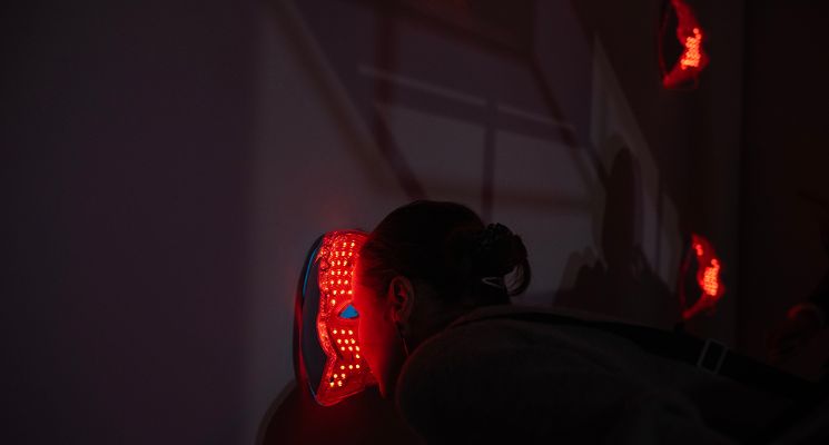 Plakat Ogród ukryty w masce – rodzinne warsztaty w ramach wystawy Lulu MacDonald