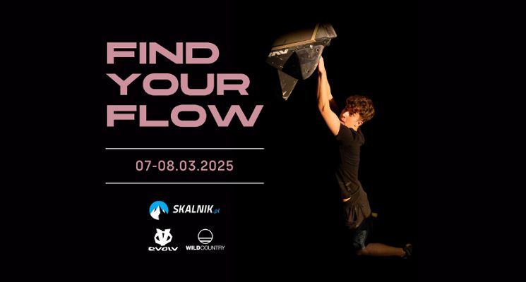 Plakat Find Your Flow - 3. Festiwal Wspinaczkowy