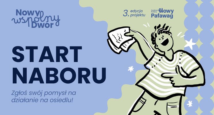 Plakat Nowy wspólny Dwór 2026 – masz pomysł? Zrealizuj go na swoim osiedlu!