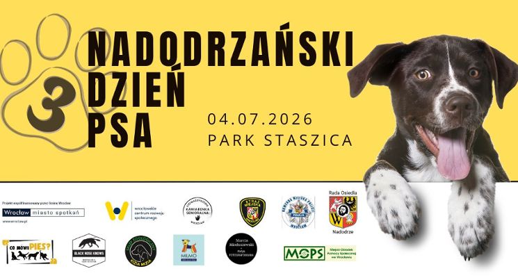 Plakat 3. Nadodrzański Dzień Psa w Parku Staszica