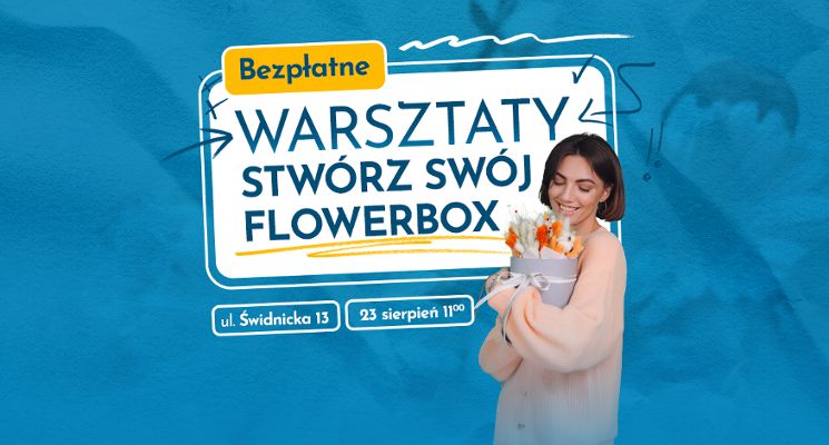 Plakat Darmowe warsztaty florystyczne – flowerbox