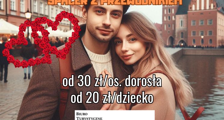 Plakat Spacer Walentynkowy
